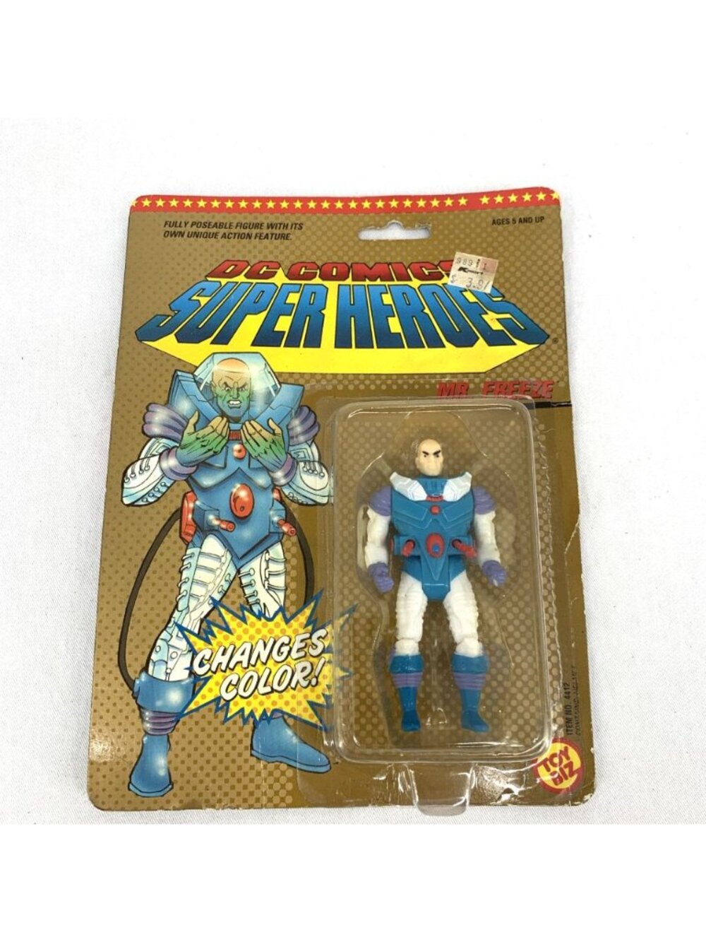 Super Heroes Mr. Freeze Action Figure 1989 Toy Biz DC Comics Open Box